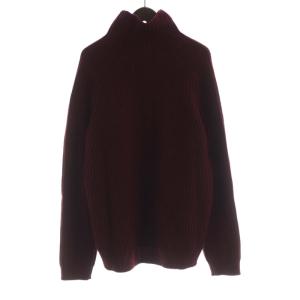 ニット セーター プルオーバー ハイネック 長袖 S ボルドー /RO