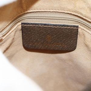 GUCCI GGスプリーム ハンドバッグ ミニボストンバッグ レザー ベージュ 茶 ブラウン 39.02.006 /AN5