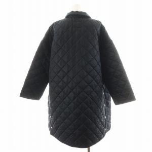 Traditional Weatherwear キルティングコート ロング丈 中綿 サイドボタン アウター 34 紺 ネイビー L192APQCO0170MQ