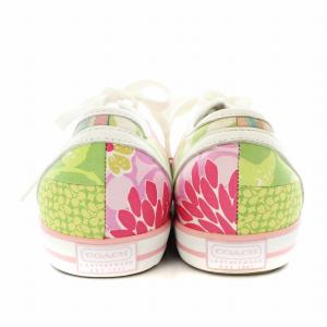 COACH シグネチャー スニーカー ローカット 7.5 マルチカラー F0007 /KU