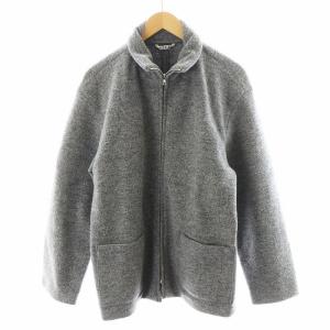 WOOL LING YARN MILLED JERSEY ZIP BLOUSON 3