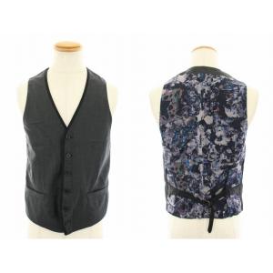 PAUL SMITH スーツ セットアップ 上下 3点セット テーラードジャケット シングル ベスト 前開き パンツ スラックス