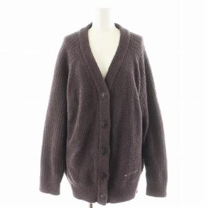 24AW ベビモコリブロゴJQDカーディガン ボア ロゴ F 紫 パープル PWNT245114 /AN19