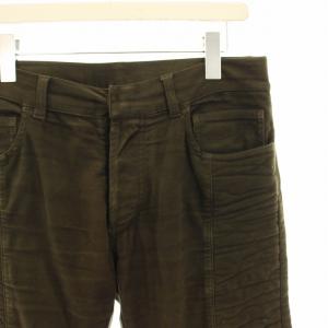 BALMAIN バイカーパンツ シャーリングパンツ ストレート 27 カーキ W4HT516B757M /HN