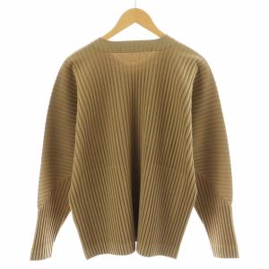 HOMME PLISSE ISSEY MIYAKE ブルゾン ジップアップ プリーツ 2 ベージュ HP73JL128