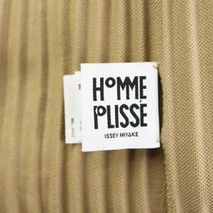 HOMME PLISSE ISSEY MIYAKE ブルゾン ジップアップ プリーツ 2 ベージュ HP73JL128