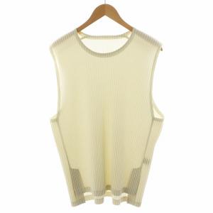 カットソー ノースリーブ プリーツ 2 アイボリー HP11JK116 /AN42