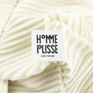 HOMME PLISSE ISSEY MIYAKE カットソー ノースリーブ プリーツ 2 アイボリー HP11JK116 /AN42