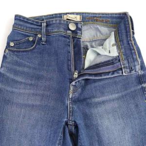 YANUK high Waist PATRICIA デニムパンツ ジーンズ ジーパン ウォッシュ加工 24 インディゴ