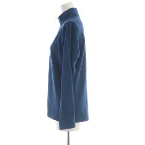 THE NORTH FACE ロングスリーブフラッシュドライライトジップアップ カットソー ロゴ 長袖 L 紺 ネイビー NTW61919