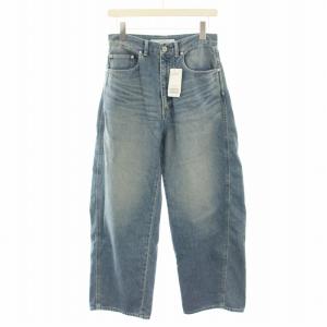 24SS デニム denim カーブパンツ2 デニムパンツ ジーンズ ジップフライ タグ付き 38 青