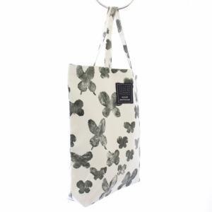 mina perhonen メモリア memoria トーストバッグ toast bag ハンドバッグ 蝶々 白 グレー xs9449