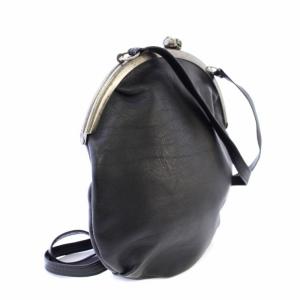Lisette 非売品 ショルダーバッグ ポシエット がま口 ウサギ レザー 黒 /TK
