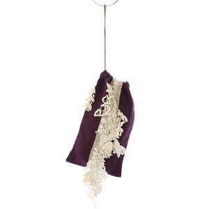 forest parade 巾着 ポーチ レース リネン ボルドー oa7454 /TK