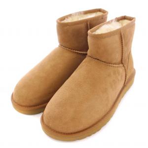 UGG australia CLASSIC MINI 2 クラシックミニ2 ムートンブーツ ショート スエード ロゴ US6 23cm