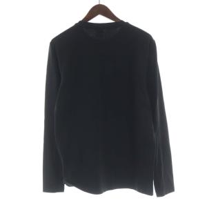 HUGO BOSS Tシャツ カットソー ロゴ プリント 長袖 S 黒 ブラック /RO