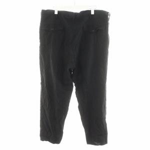 Yohji Yamamoto POUR HOMME パンツ シワ加工 ジッパーフライ 3 黒 ブラック HO-P29-900 /AN30