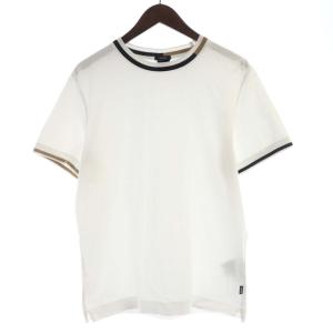 Mercerised Tシャツ カットソー クルーネック 半袖 S 白 ホワイト 黒 ブラック /RO