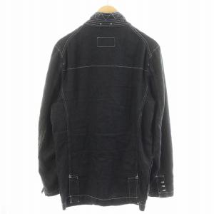 COMME des GARCONS HOMME DEUX AD2015 テーラードジャケットリネン L ブラック DQ-J065