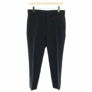2014年製 スラックス パンツ ジップフライ ストレッチ 44 紺 ネイビー UPA587 /YT