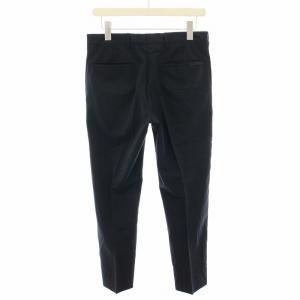 PRADA 2014年製 スラックス パンツ ジップフライ ストレッチ 44 紺 ネイビー UPA587 /YT