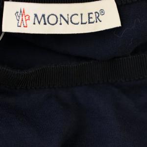 MONCLER T-SHIRT GIROCOLLO Tシャツ E10938063800 半袖 フリル カットソー S ネイビー