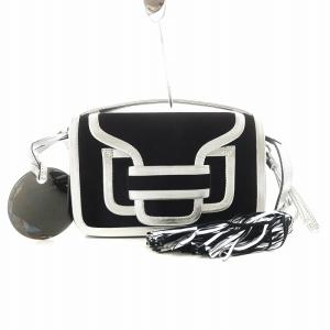 Alpha ショルダーバッグ 2way タッセル ブラック シルバーカラー