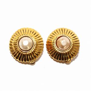 CHANEL パールイヤリング クリップ式 ゴールドカラー /KH OH