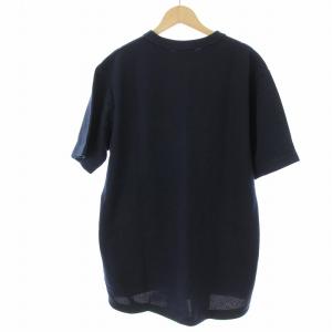 LACOSTE Tシャツ 鹿の子地ポケット 半袖 無地 M 紺 TH4921-99 /OR
