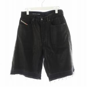 DE-SIRE-SHORT デニムパンツ ショートパンツ ハーフパンツ W25 黒 ブラック /AN46