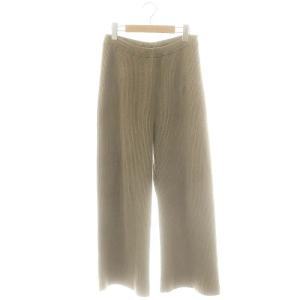 ニットパンツ ワイドパンツ 36 モカ /ES