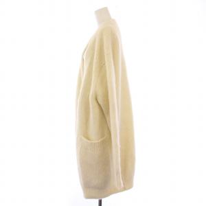 Acne Studios ニットカーディガン ロング丈 前開きトッパー ウール 無地 オーバーサイズ XS 白 ホワイト /BB