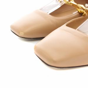 JIMMY CHOO ダイヤモンドティルダフラット DIAMOND TILDA FLAT パンプス スクエアトゥ ローヒール