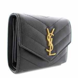 SAINT LAURENT カサンドラ マトラッセ マルチフォールドwallet (Saint