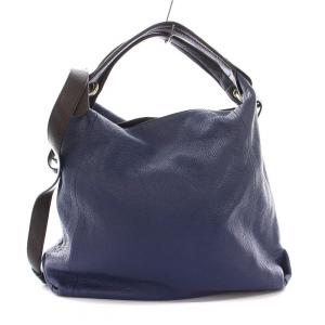 FURLA ハンドバッグ ショルダーバッグ 2WAY レザー ネイビー /YM D
