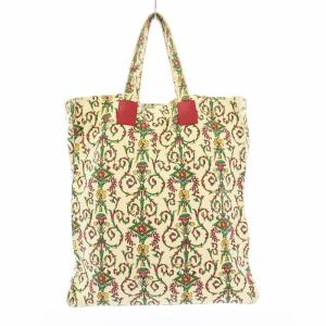 GUCCI Garden トートバッグ キャンバス アイボリー