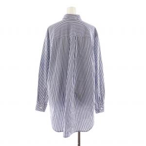 Deuxieme Classe シャツ ブラウス 長袖 ストライプ ホワイト ブルー 18-050-560-0132-3-0 /NQ