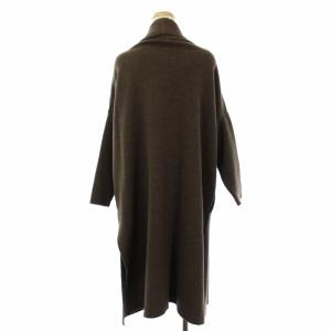 MUSE de Deuxieme Classe ガウンコート ニット ロング ウール 茶 16020500428230 /TK
