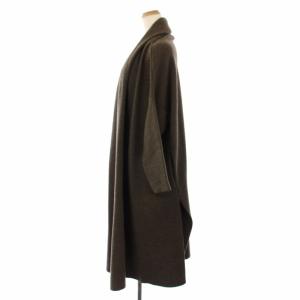 MUSE de Deuxieme Classe ガウンコート ニット ロング ウール 茶 16020500428230 /TK