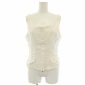ビスチェ ベスト ジップアップ 38 白 ホワイト 110111 /HN