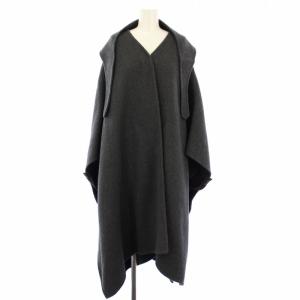 ポンチョ ロングコート アウター 36 ダークグレー 35-08-84-08202 /TK