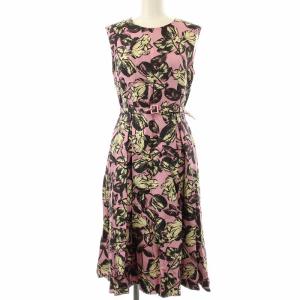 ロングワンピース ノースリーブ 花柄 2 ピンク 211720-14-390-41-020 /OR