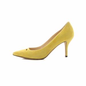PELLICO パンプス スエード ピンヒール ポインテッドトゥ 38 25cm イエロー /NQ