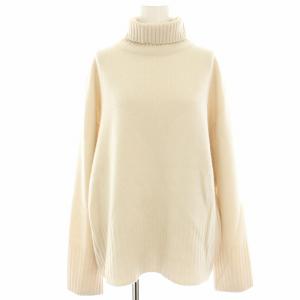24AW ウールカシミヤタートルネックプルオーバー ニット セーター 長袖 アイボリー 24080200902040