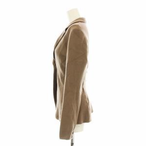 GIORGIO ARMANI テーラードジャケット ニット ウール カシミヤ混 38 茶 ブラウン HAG20MHA60M /KU