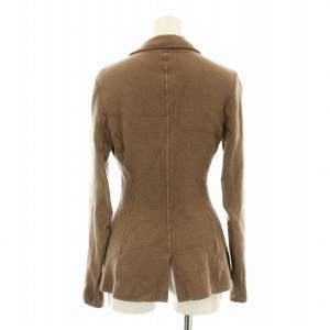 GIORGIO ARMANI テーラードジャケット ニット ウール カシミヤ混 38 茶 ブラウン HAG20MHA60M /KU