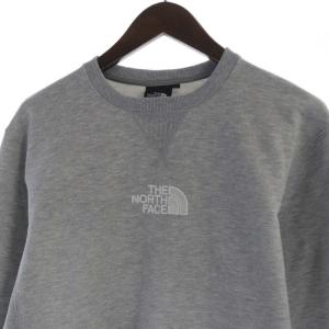 THE NORTH FACE スウェット トレーナー プルオーバー ロゴ 刺繍 長袖 M グレー NT61902X /RO