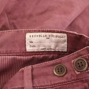 BRUNELLO CUCINELLI カーゴパンツ ショートパンツ ハーフパンツ ジップフライ 48 ボルドー /BB