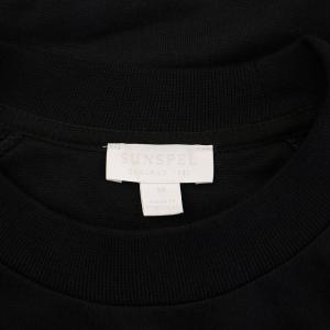 SUNSPEL スウェット トレーナー 長袖 クルーネック 無地 ストレッチ M 黒 ブラック /BB
