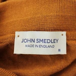 JOHN SMEDLEY ポロシャツ 半袖 ニット コットン M 茶 ブラウン /G
